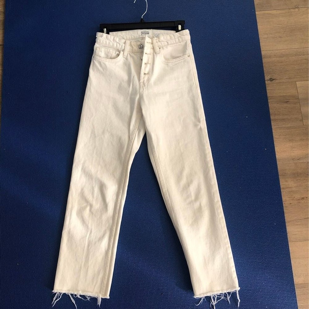Zara white jeans
